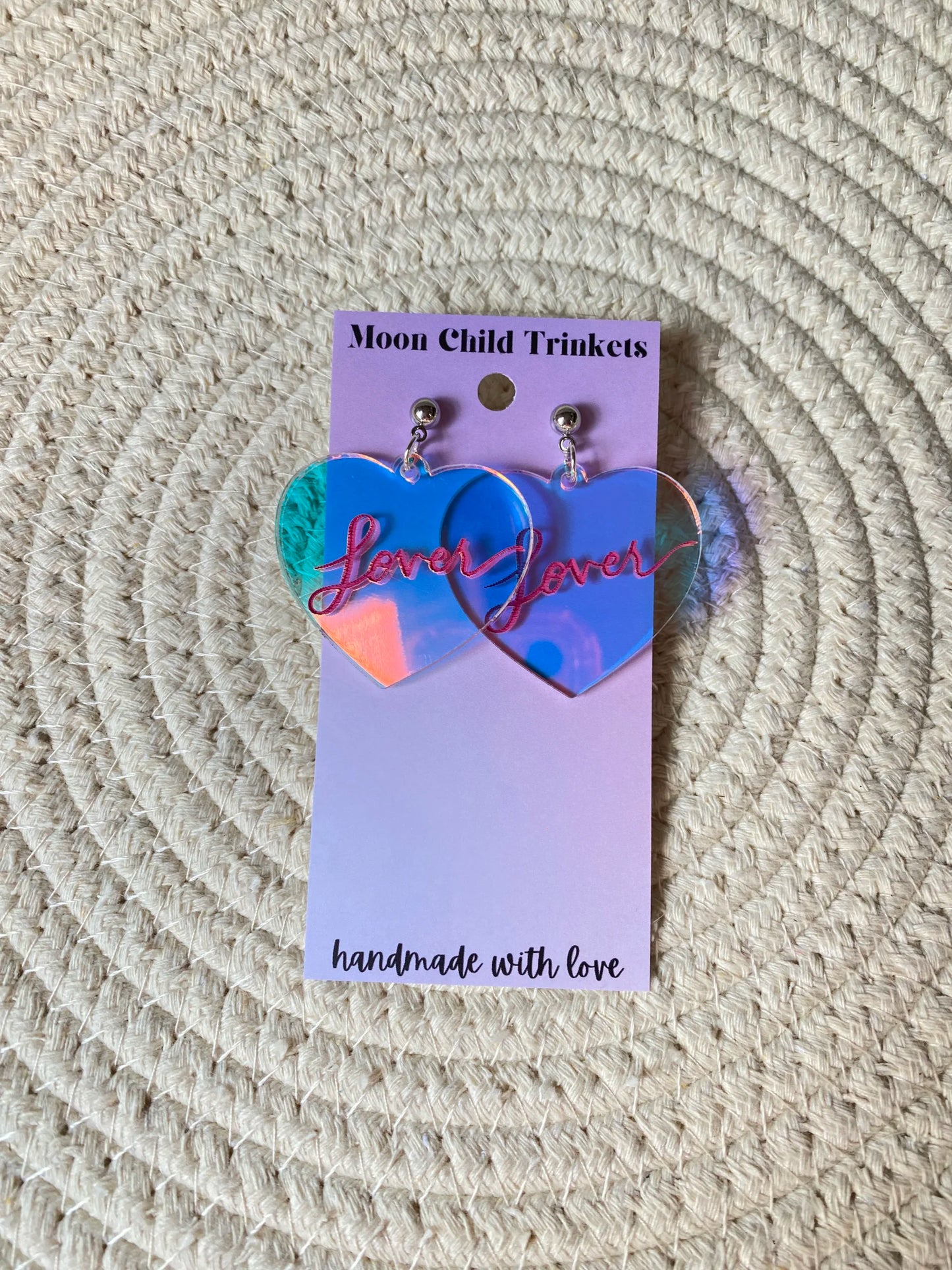 Taylor Swift Lover Acrylic Earrings image 3