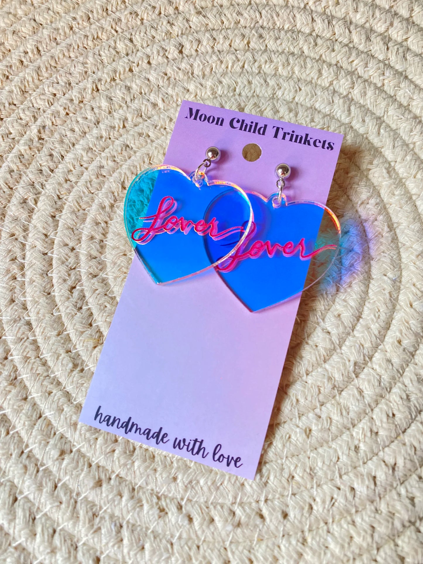 Taylor Swift Lover Acrylic Earrings image 0
