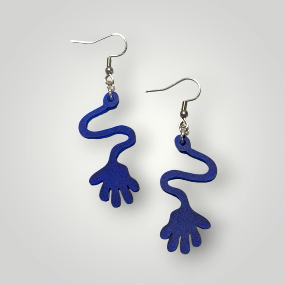Sticky Hand Acrylic Earrings – 90s & 2000s Nostalgia Statement Jewelry