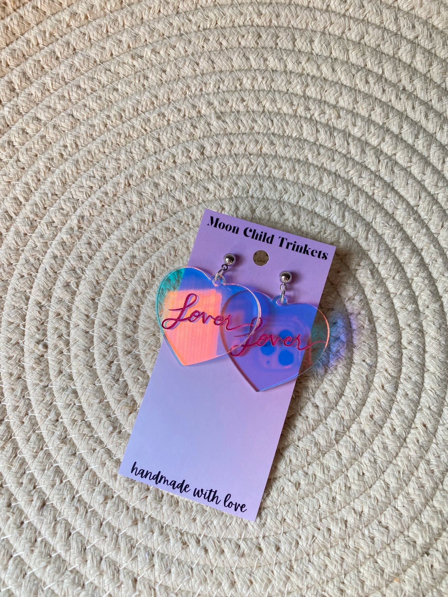 Taylor Swift Lover Acrylic Earrings image 1
