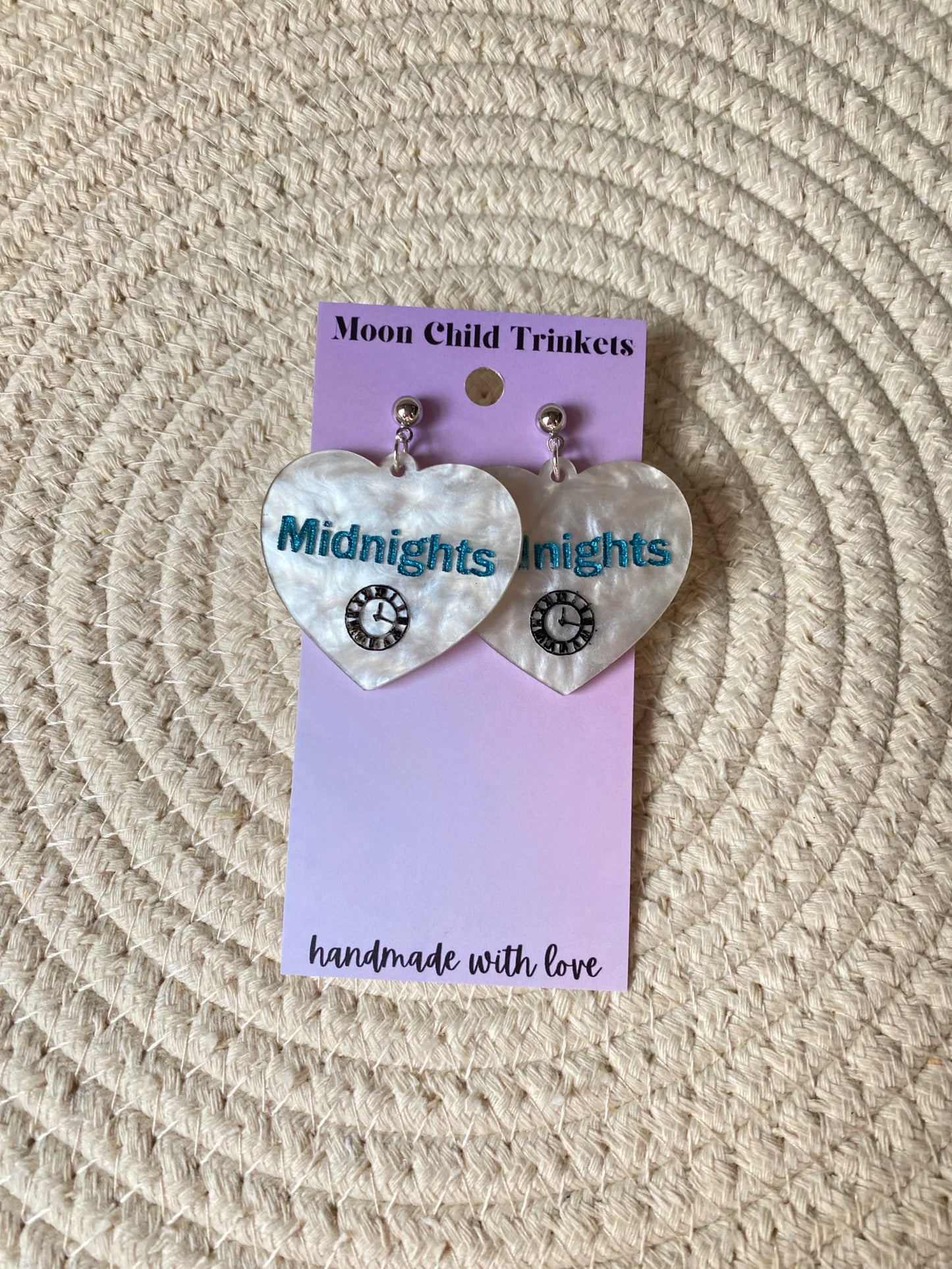 Taylor Swift Midnights Acrylic Earrings image 1