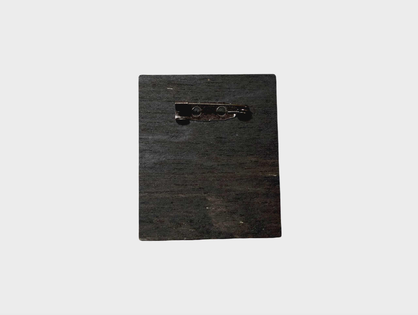 Wicked Playbill Inspired Bar Back Brooch - Hand Painted Wood Pin