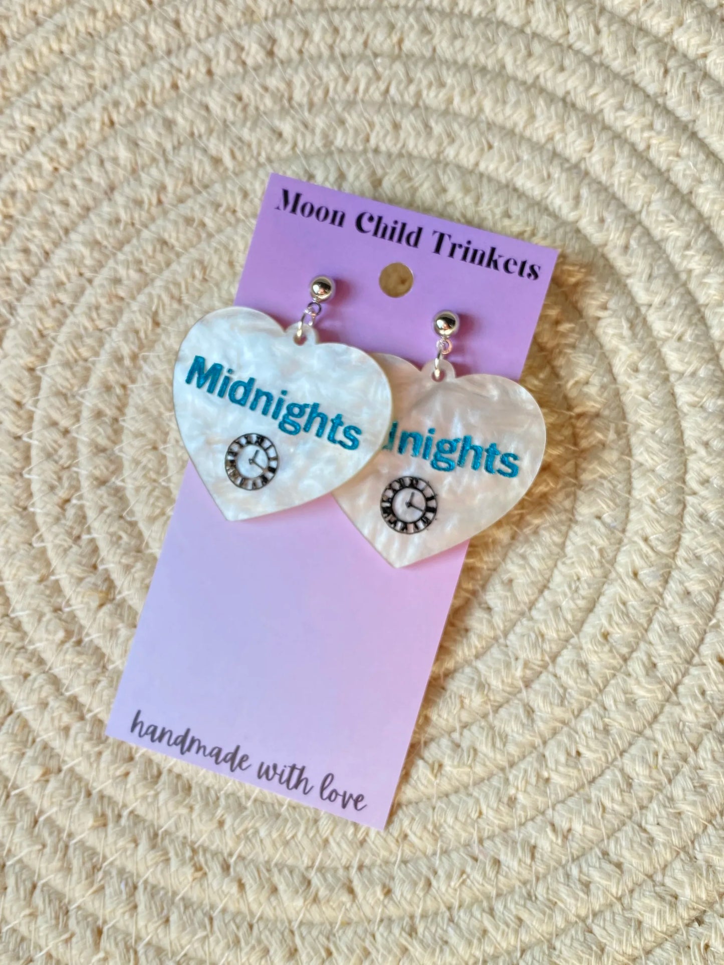 Taylor Swift Midnights Acrylic Earrings image 0