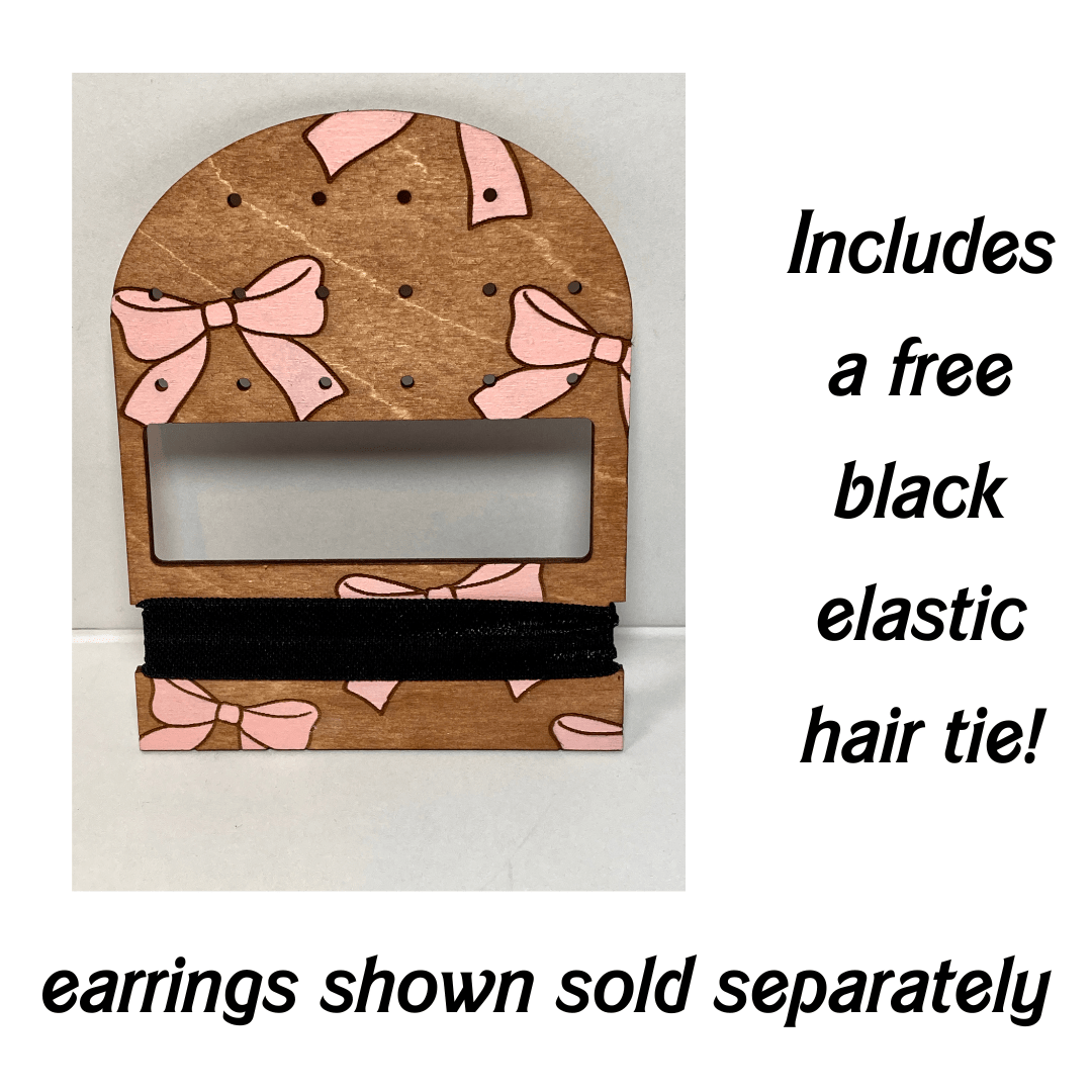 Coquette Bows Travel Earring and Hair Tie Organizer image 1