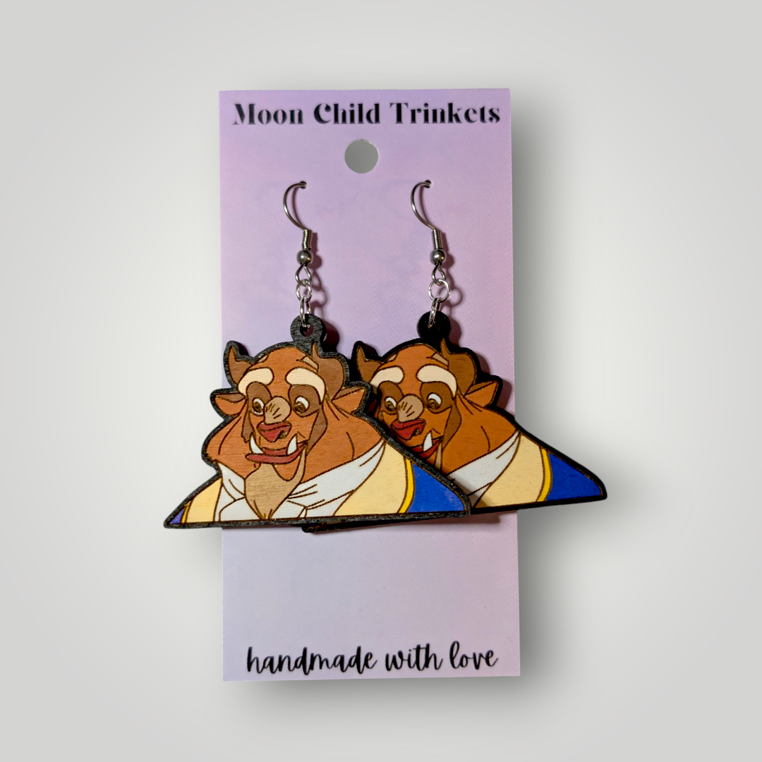 Beast Beauty and the Beast Earrings