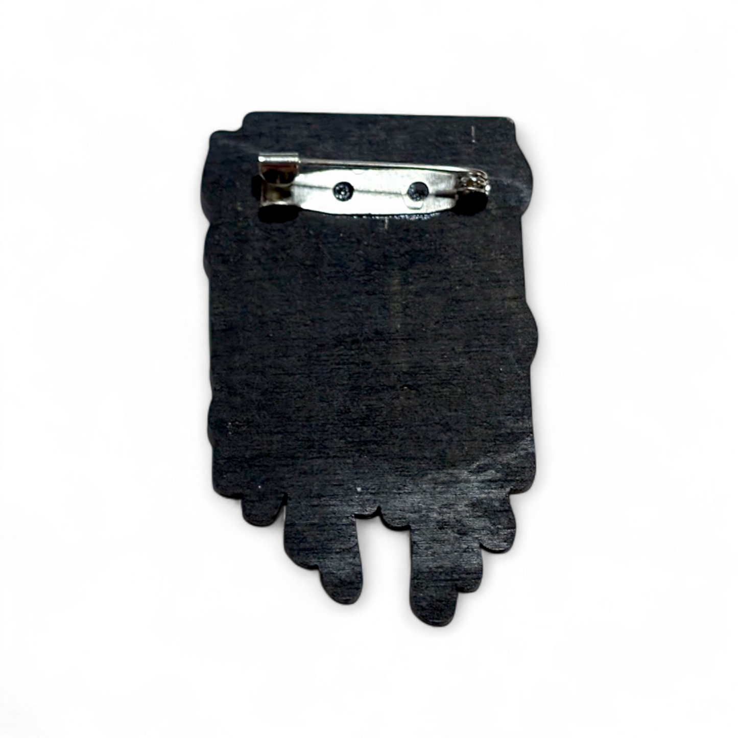 Goosebumps Book Bar Back Brooch - Hand Painted Wood Pin