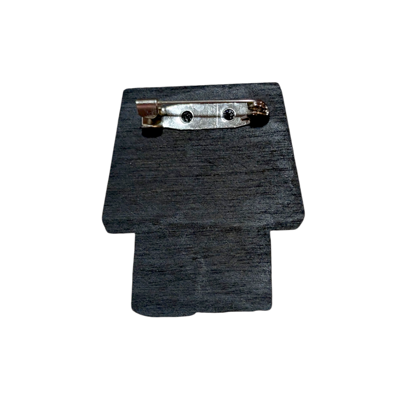 Snoopy & House Bar Back Brooch - Hand Painted Wood Pin