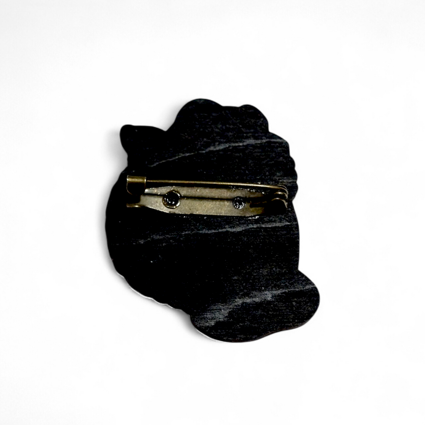 Aladdin Cave of Wonders Bar Back Brooch - Hand Painted Wood Pin