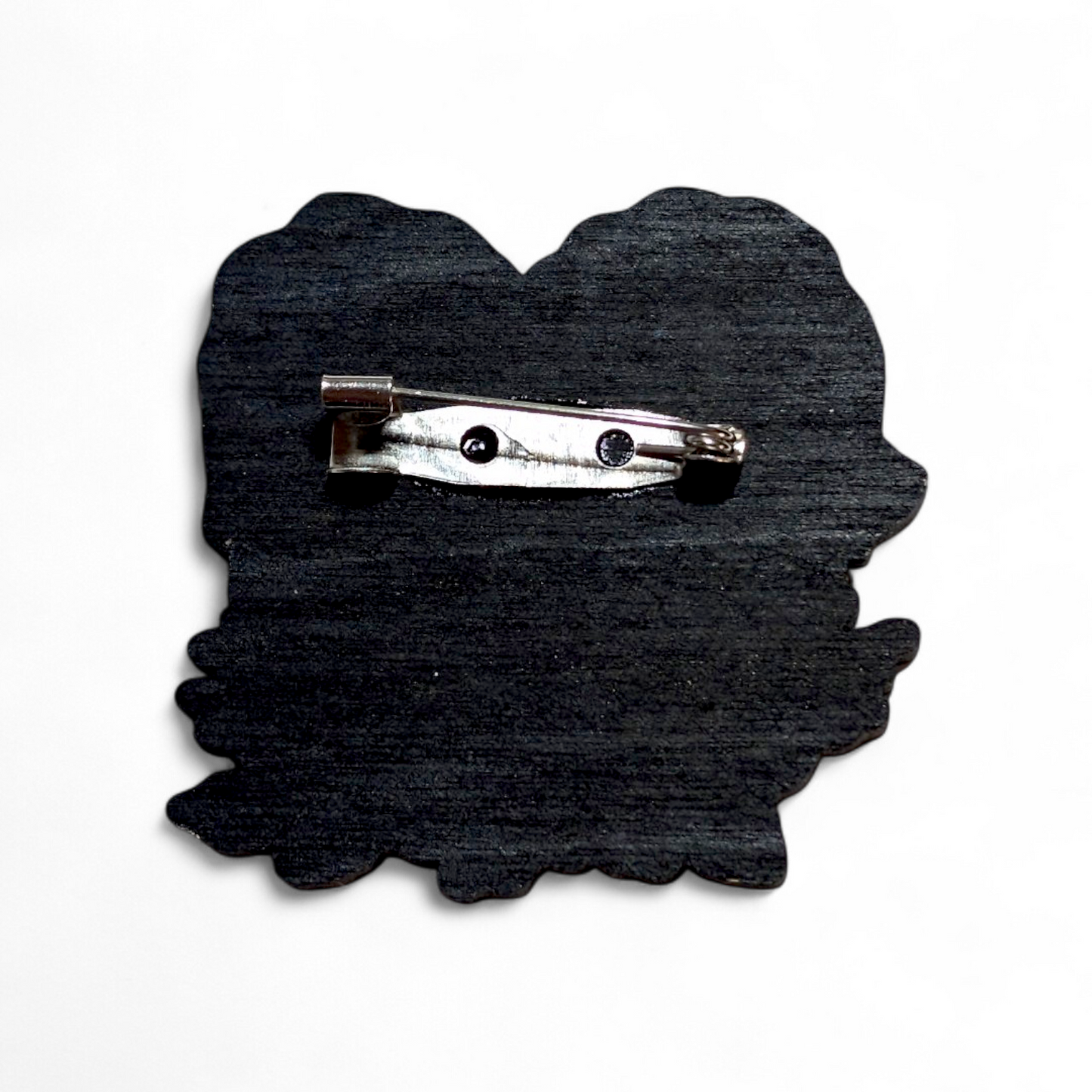 The Shining Jack and Wendy Inspired Bar Back Brooch - Hand Painted Wood Pin
