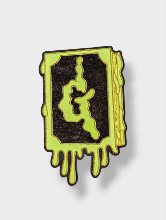 Goosebumps Book Hand Painted Wood Magnet