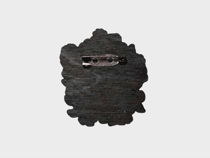 Glinda Frame – Wicked Inspired Bar Back Brooch - Hand Painted Wood Pin