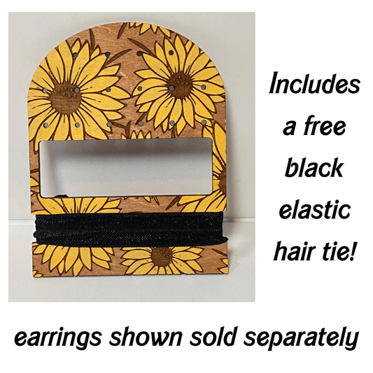 Sunflower Travel Earring and Hair Tie Organizer image 1