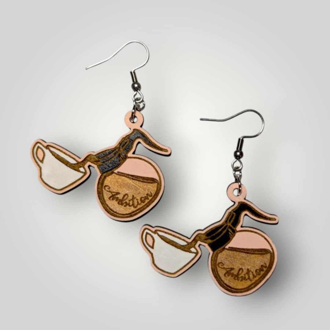 Pour a Cup of Ambition Earrings – Dolly Inspired Statement Jewelry