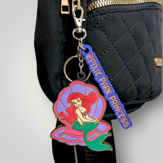Ariel Little Mermaid Keychain / Bag Charm