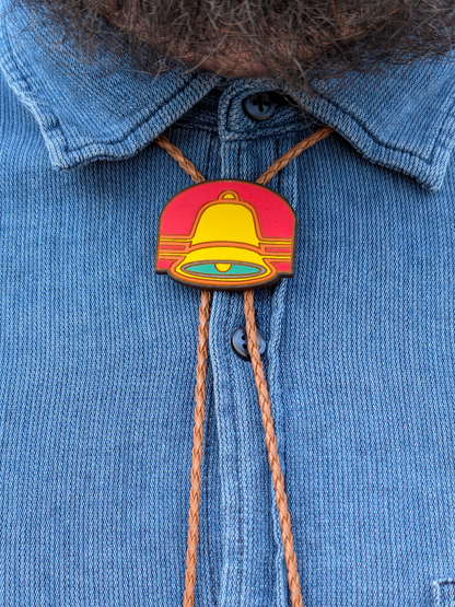 Retro Taco Bell Bolo Tie - Hand Painted Wood Bolo