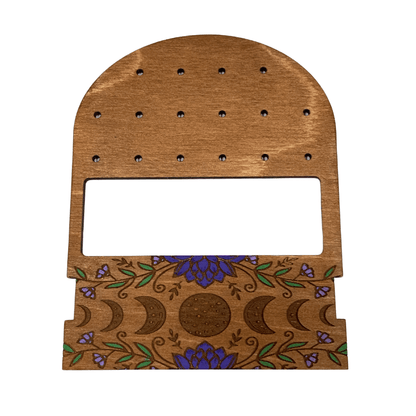 Moon Phases Travel Earring and Hair Tie Organizer image 0