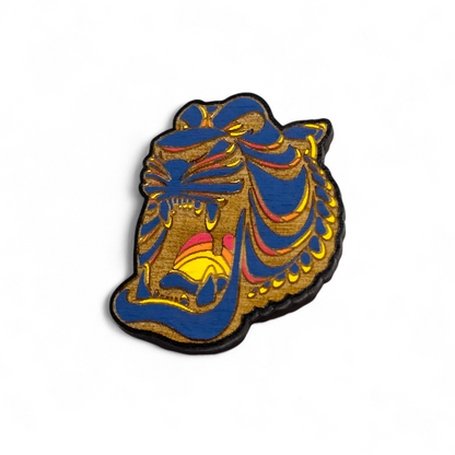 Aladdin Cave of Wonders Hand Painted Wood Magnet