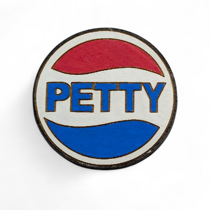 Petty Soda Inspired Hand Painted Wood Magnet