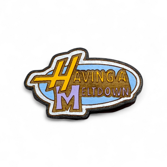 Having A Meltdown Hannah Montana Inspired Hand Painted Wood Magnet