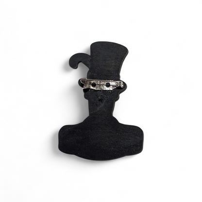Dr. Facilier Princess and the Frog Bar Back Brooch - Hand Painted Wood Pin