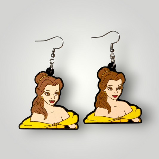 Belle Princess Beauty and the Beast Earrings