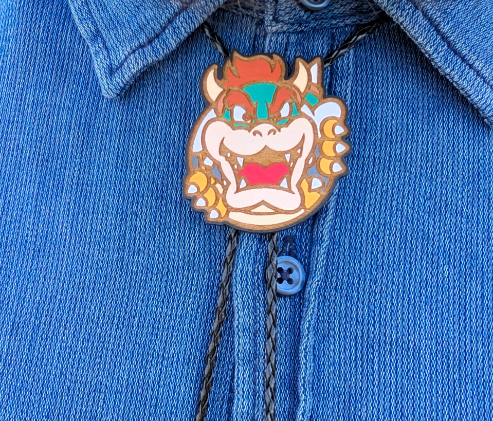 Bowser Western Bolo Tie - Cowboy Tie - Statement Neckwear