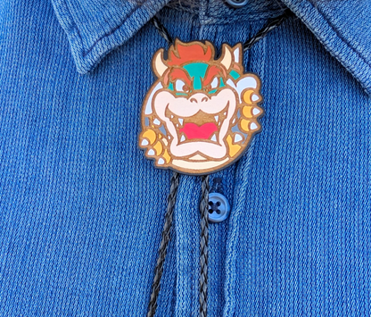 Bowser Western Bolo Tie - Cowboy Tie - Statement Neckwear