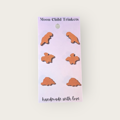 Dino Nuggets 3 Pair Stud Pack