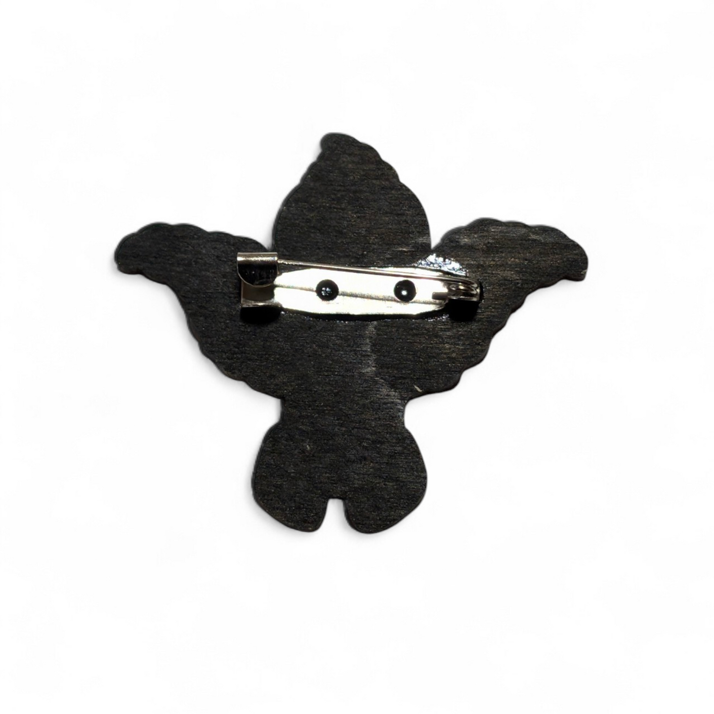 Krusty the Clown Bar Back Brooch - Hand Painted Wood Pin