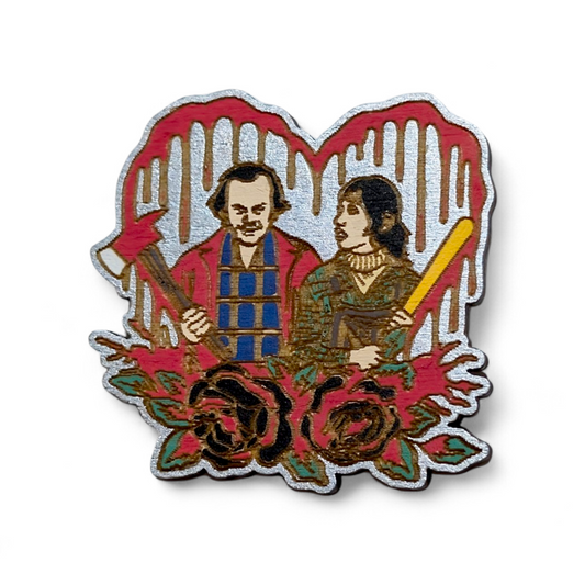 The Shining Jack and Wendy Inspired Hand Painted Wood Magnet