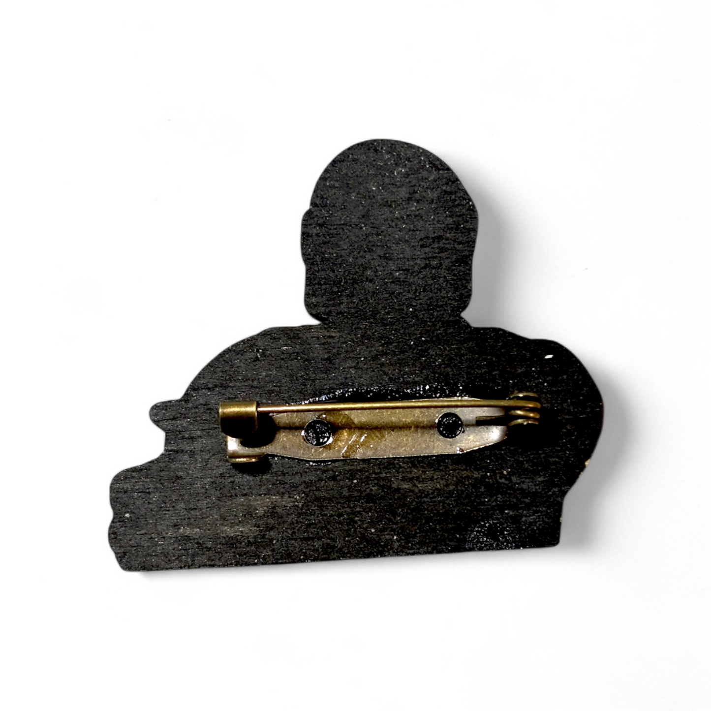 Mandalorian and Grogu Star Wars Bar Back Brooch - Hand Painted Wood Pin