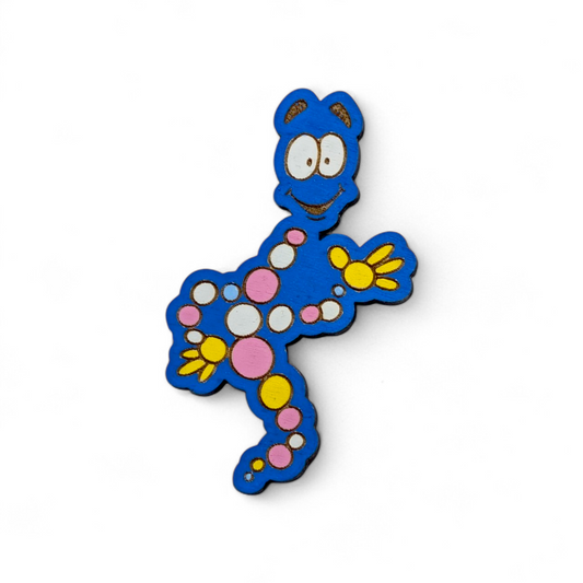 Mr DNA Hand Painted Wood Magnet