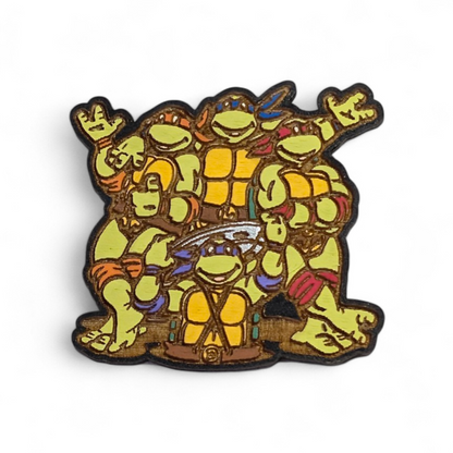TMNT Hand Painted Wood Magnet
