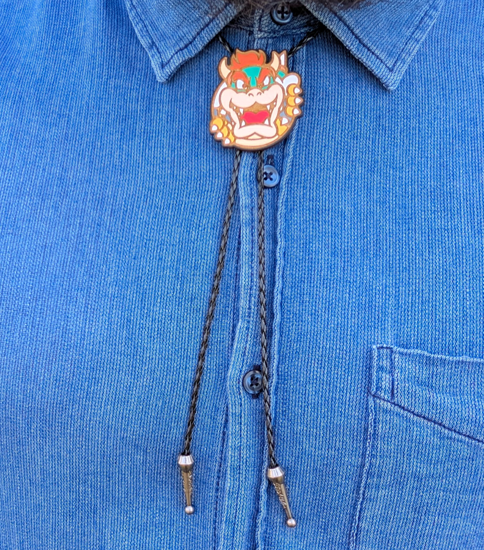 Bowser Western Bolo Tie - Cowboy Tie - Statement Neckwear
