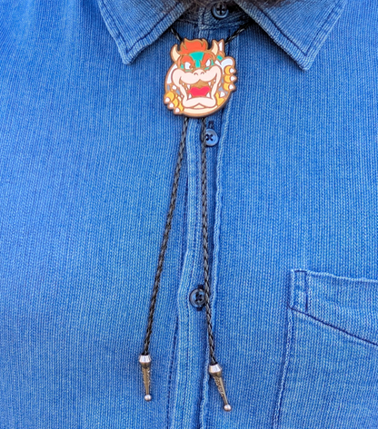 Bowser Western Bolo Tie - Cowboy Tie - Statement Neckwear