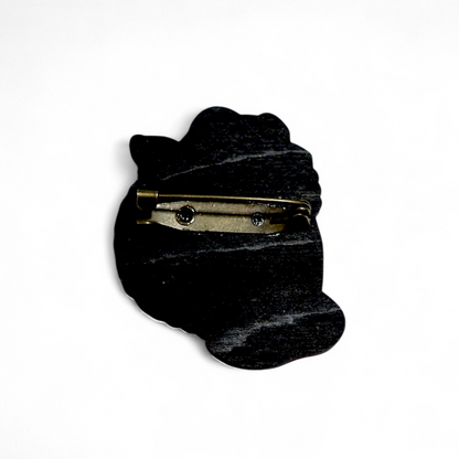 Aladdin Cave of Wonders Bar Back Brooch - Hand Painted Wood Pin