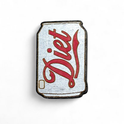 Diet Soda Inspired Hand Painted Wood Magnet