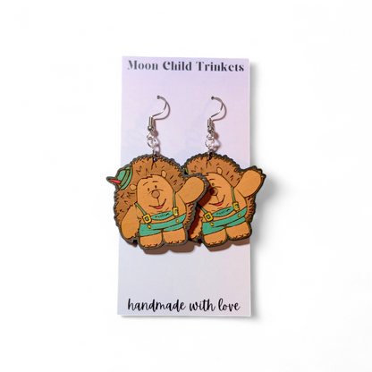 Toy Story Mr. Pricklepants Hand Painted Wood Dangle Earrings