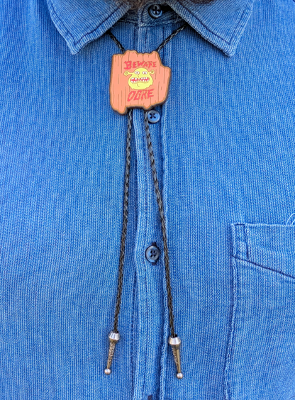 Shrek Beware Ogre Western Bolo Tie - Cowboy Tie - Statement Neckwear