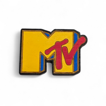 MTV Hand Painted Wood Magnet