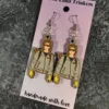 Steve Harrington Stranger Things Hand Painted Wood Earrings