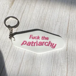 Taylor Swift Fuck the Patriarchy Keychain